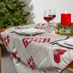 Tραπεζομάντηλο Χριστουγεννιάτικο D265 140X180 Red